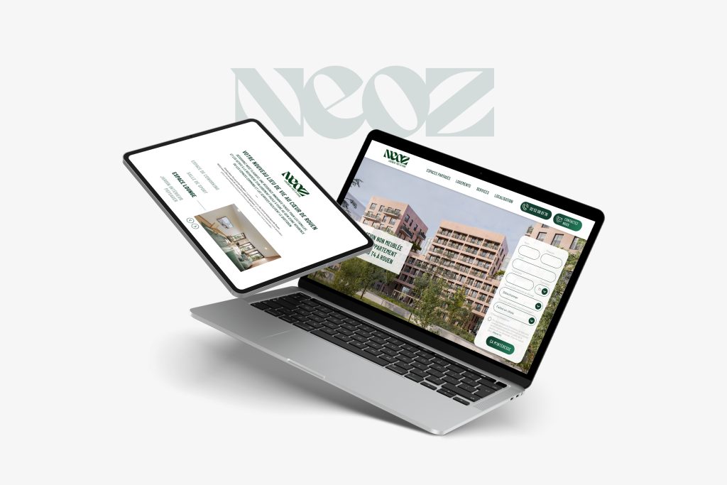 Site de présentation de la résidence Neoz
